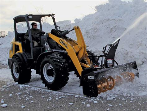 mini excavators for snow removal